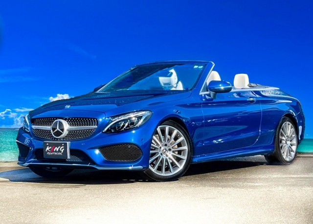 ＜外車の代表格＞Mercedes-Benz C180 カブリオレ Brilliant Blue