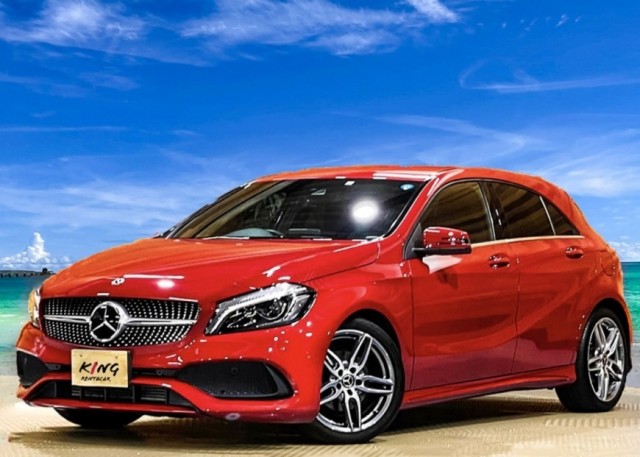 ＜外車の代表格＞“赤いメルセデスA”　Mercedes-Benz A180 sports レーダーセーフティ自動駐車仕様